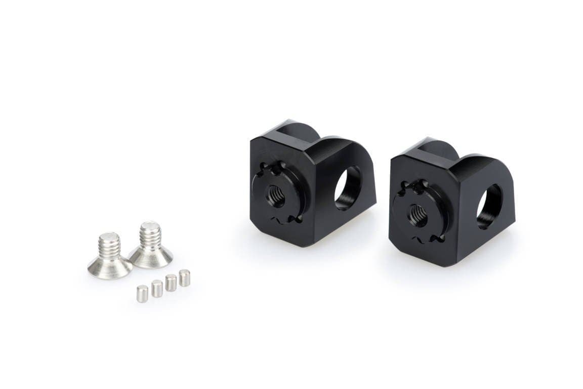 Puig Footpeg Adjustable Adaptor Kit | Black Anodised Aluminium | Kawasaki Versys 1000 2012>Current-M20233N-Adaptors-Pyramid Motorcycle Accessories