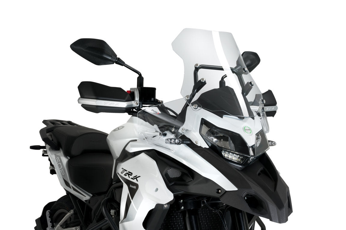 Puig Front Deflectors | Clear | Benelli TRK 502 2017>2022 -  Shop name