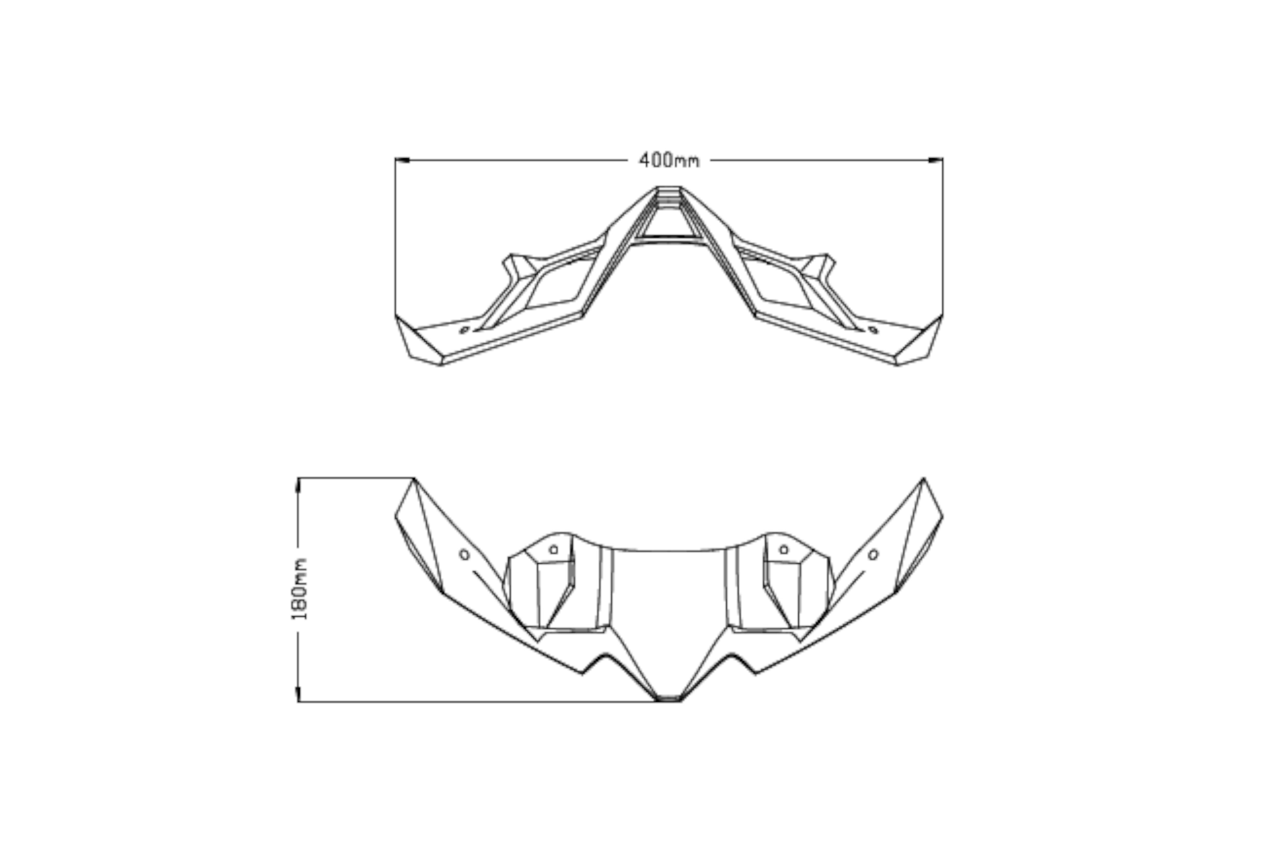 Puig Front Downforce Wings | Black | Kawasaki Z 900 2020>2024 -  Shop name