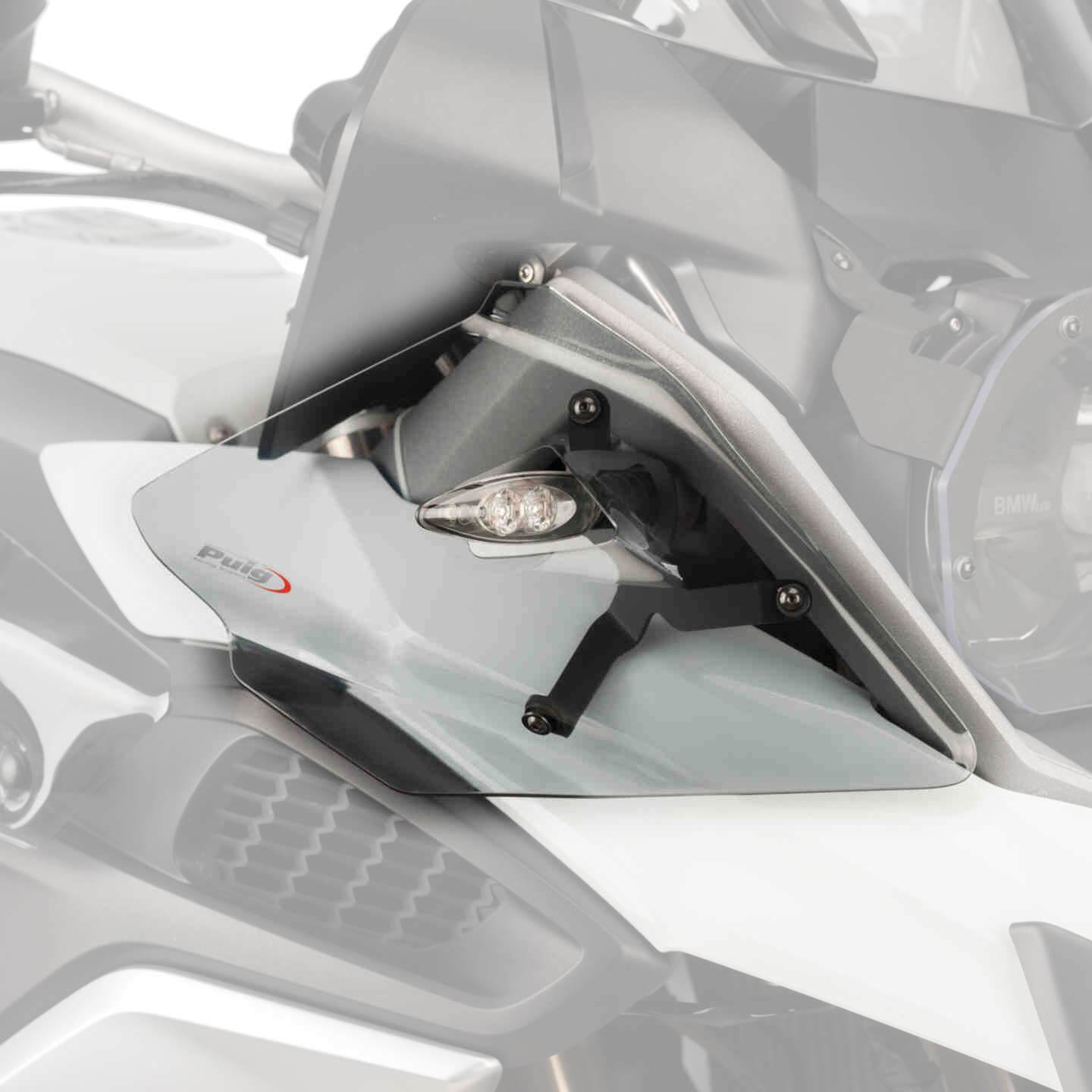 Puig Front Upper Deflectors | Light Smoke | BMW F750 GS 2018>Current-M9847H-Wind Deflectors-Pyramid Motorcycle Accessories