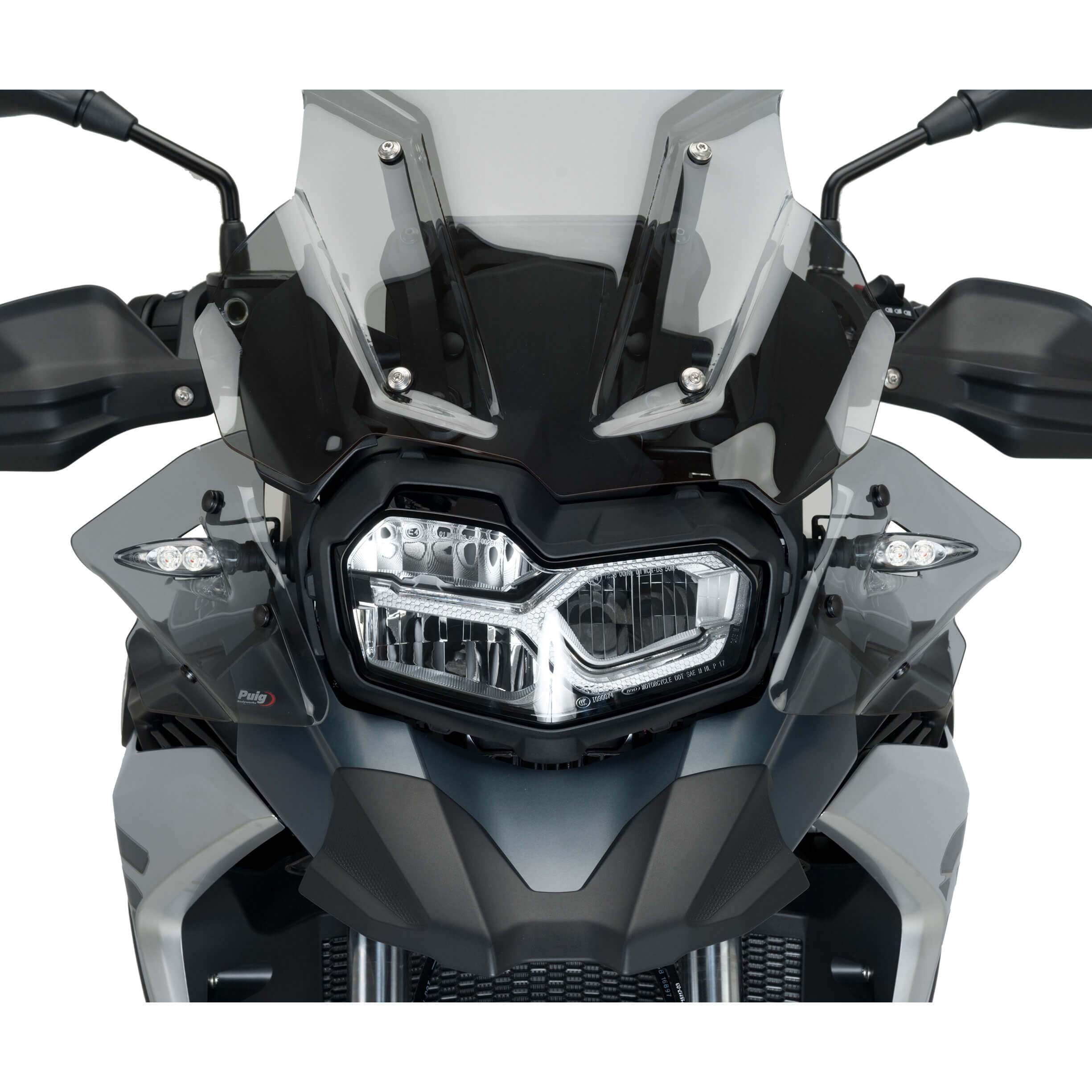 Puig Front Upper Deflectors | Light Smoke | BMW F750 GS 2018>Current-M9847H-Wind Deflectors-Pyramid Motorcycle Accessories