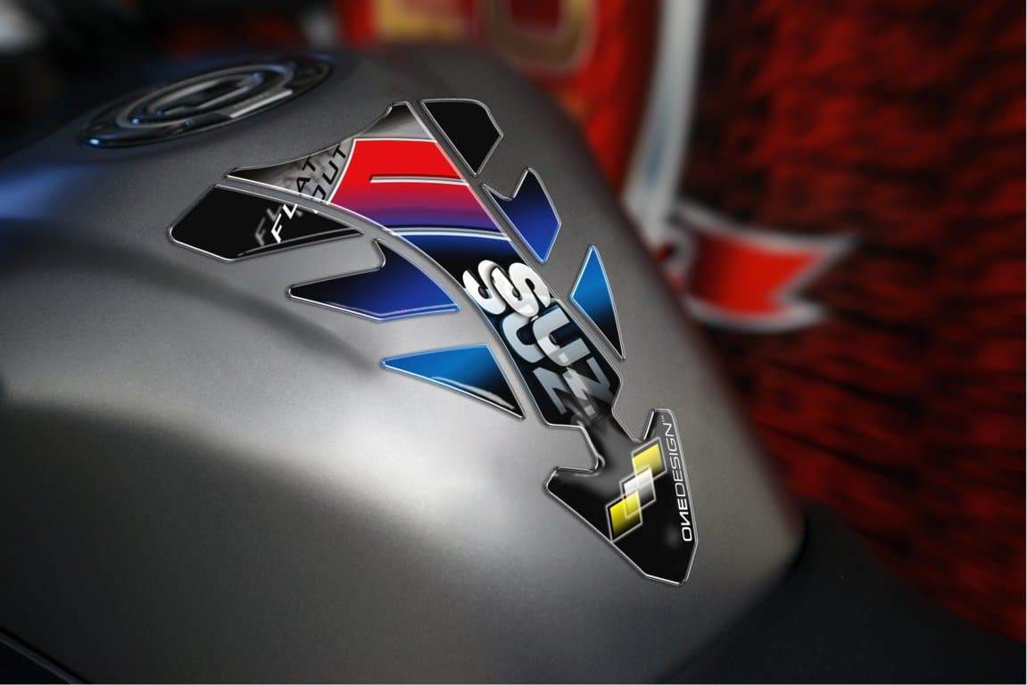 Puig Future Suzuki Tank Pad | Blue-Tank Protection-Pyramid Motorcycle Accessories