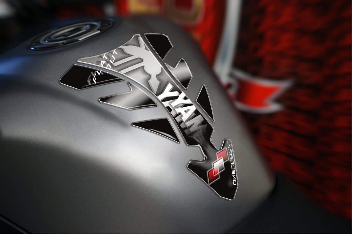 Puig Future Yamaha Tank Pad | Silver-Tank Protection-Pyramid Motorcycle Accessories