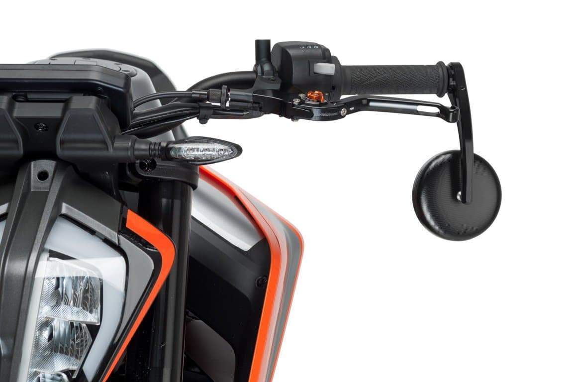 Puig Grand Tracker Bar End Mirror | Black -  Shop name