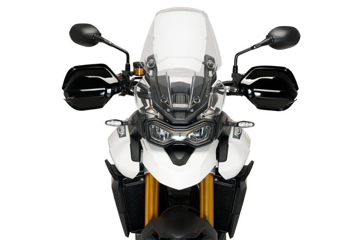 Puig Handguard Extensions | Black | Triumph Tiger 900 GT Pro 2020>Current-M20378N-Handguard Extensions-Pyramid Motorcycle Accessories