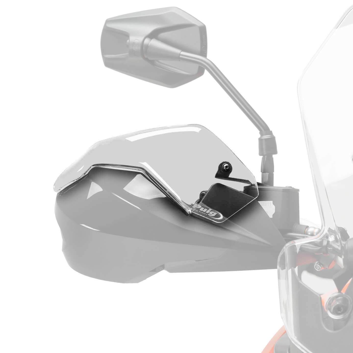 Puig Handguard Extensions | Clear | KTM 1190 Adventure 2013>2016-M9622W-Handguard Extensions-Pyramid Motorcycle Accessories