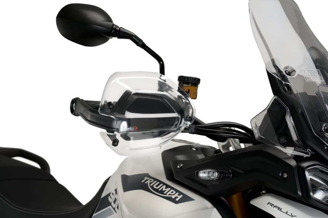 Puig Handguard Extensions | Clear | Triumph Tiger 900 2020>Current-M20378W-Handguard Extensions-Pyramid Motorcycle Accessories