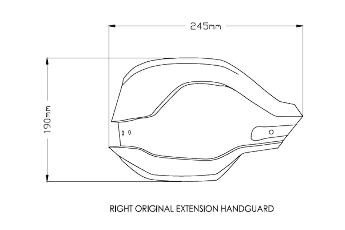 Puig Handguard Extensions | Dark Smoke | BMW R1200 GS 2013>2018-M3763F-Handguard Extensions-Pyramid Motorcycle Accessories