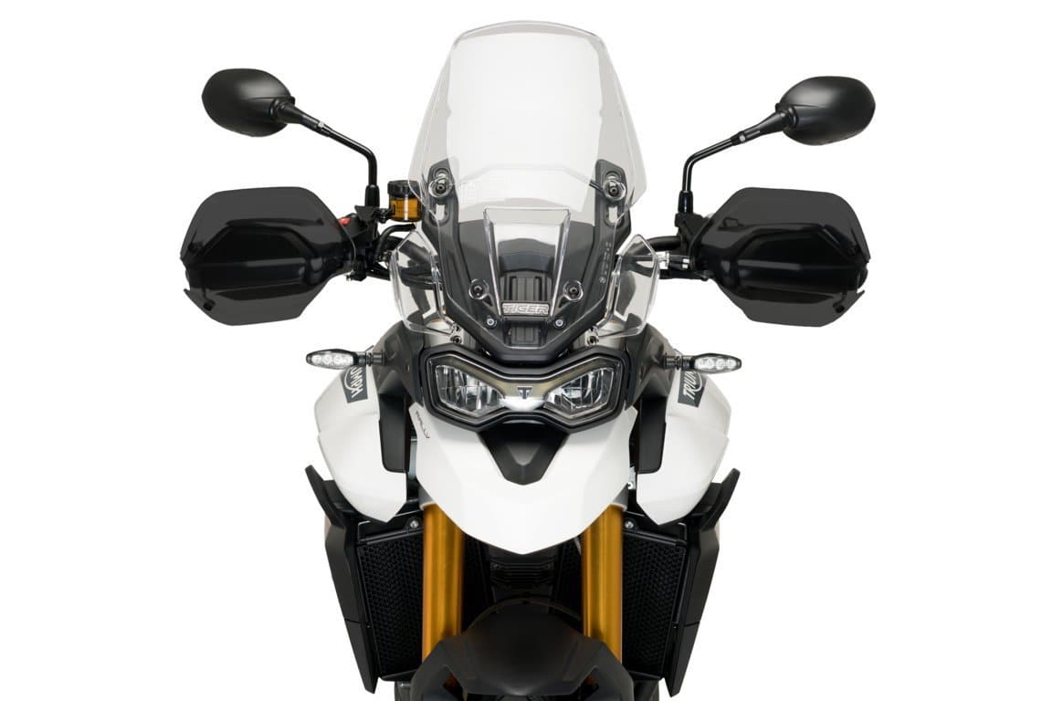 Puig Handguard Extensions | Dark Smoke | Triumph Tiger 900 GT 2020>Current-M20378F-Handguard Extensions-Pyramid Motorcycle Accessories