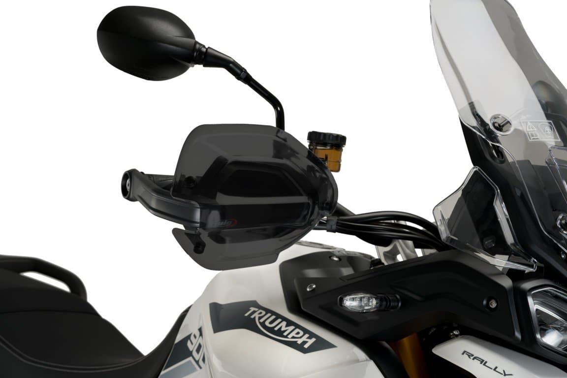 Puig Handguard Extensions | Dark Smoke | Triumph Tiger 900 GT 2020>Current-M20378F-Handguard Extensions-Pyramid Motorcycle Accessories