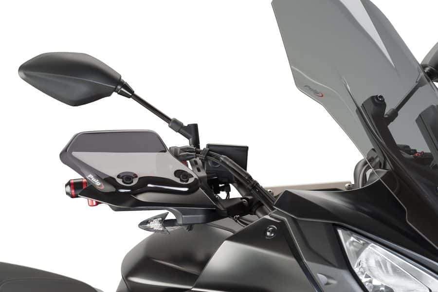 Puig Handguard Extensions | Dark Smoke | Yamaha Tracer 700 2016>2019-M9214F-Handguard Extensions-Pyramid Motorcycle Accessories