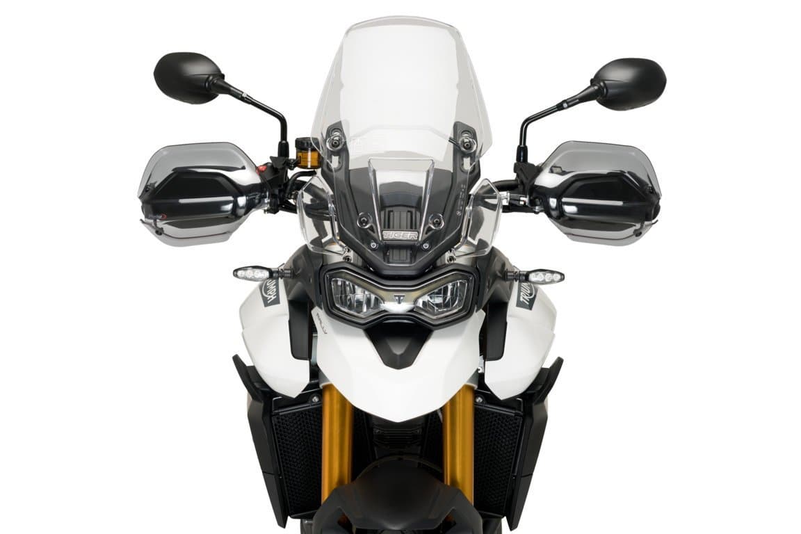 Puig Handguard Extensions | Light Smoke | Triumph Tiger 900 2020>Current-M20378H-Handguard Extensions-Pyramid Motorcycle Accessories