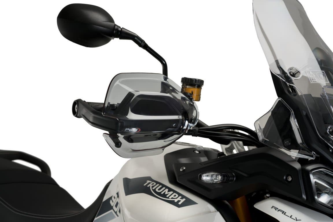 Puig Handguard Extensions | Light Smoke | Triumph Tiger 900 2020>Current-M20378H-Handguard Extensions-Pyramid Motorcycle Accessories