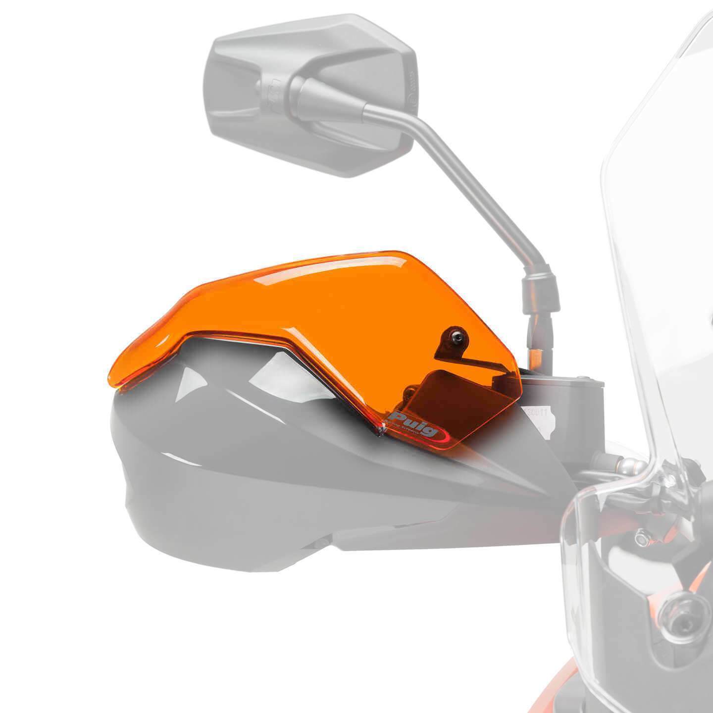 Puig Handguard Extensions | Orange | KTM 1190 Adventure R 2013>2016-M9622T-Handguard Extensions-Pyramid Motorcycle Accessories