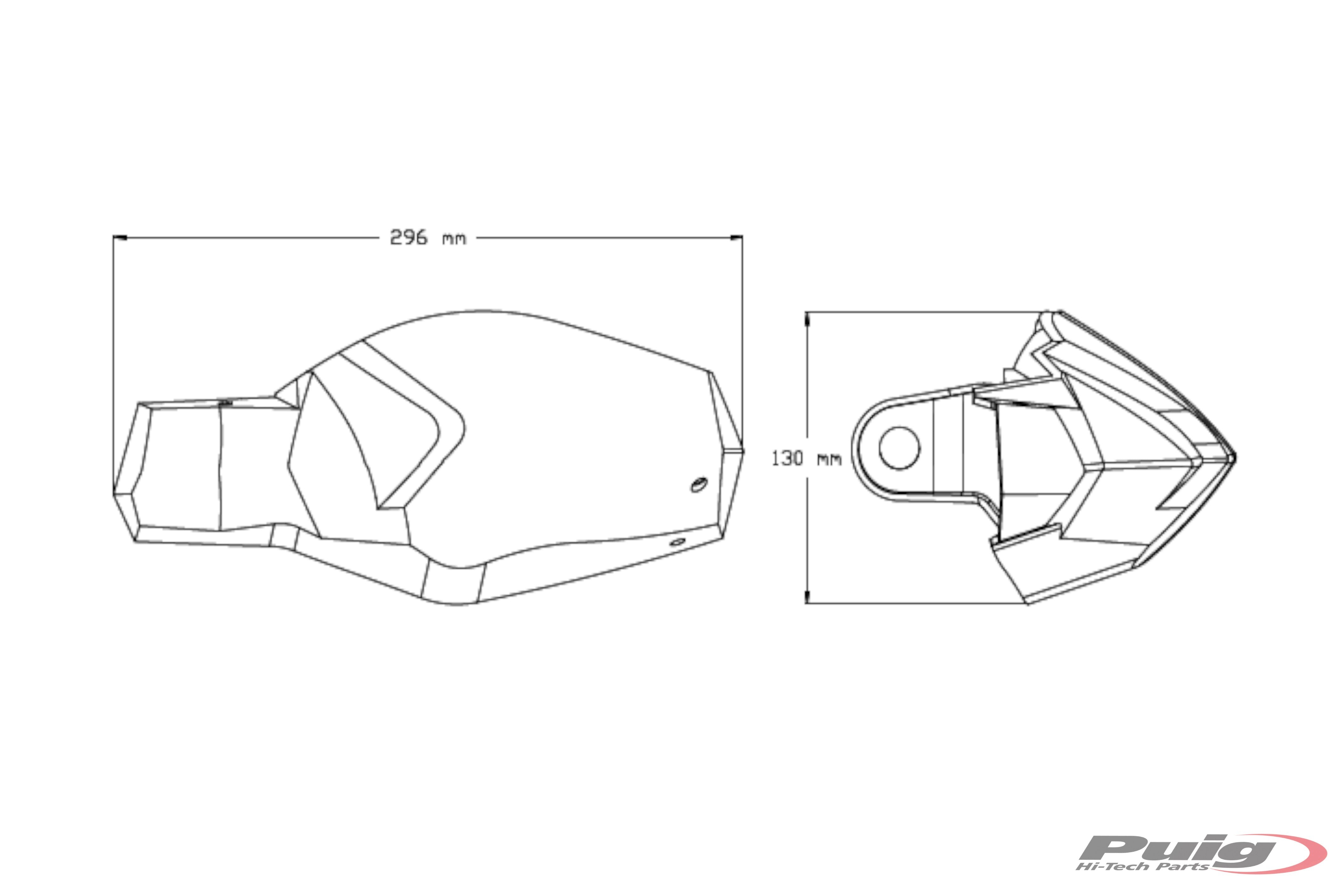 Puig Handguards | Matte Black | Benelli TRK 251 2020>Current -   Pyramid Motorcycle Accessories