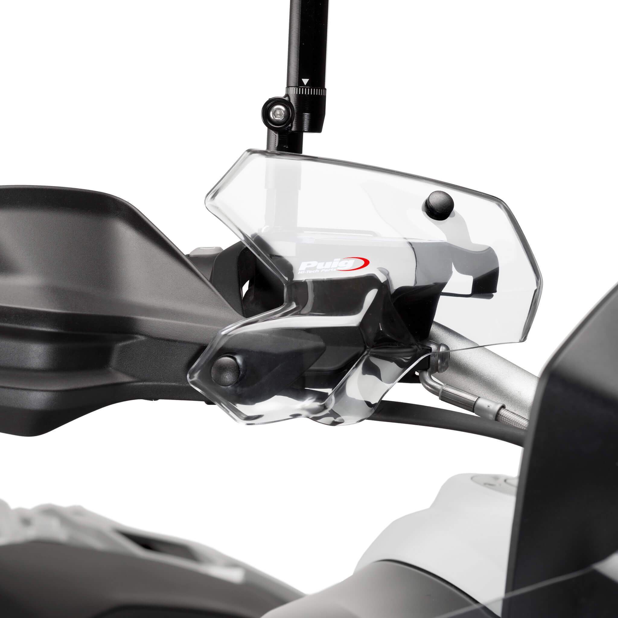 Puig Handlebar Deflectors | Clear | BMW R1250 GS Adventure 2018>Current-M9397W-Handguard Extensions-Pyramid Motorcycle Accessories