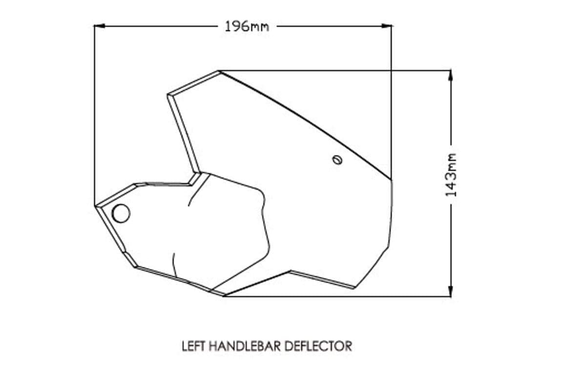 Puig Handlebar Deflectors | Light Smoke | BMW F750 GS 2018>Current-M1319H-Wind Deflectors-Pyramid Motorcycle Accessories