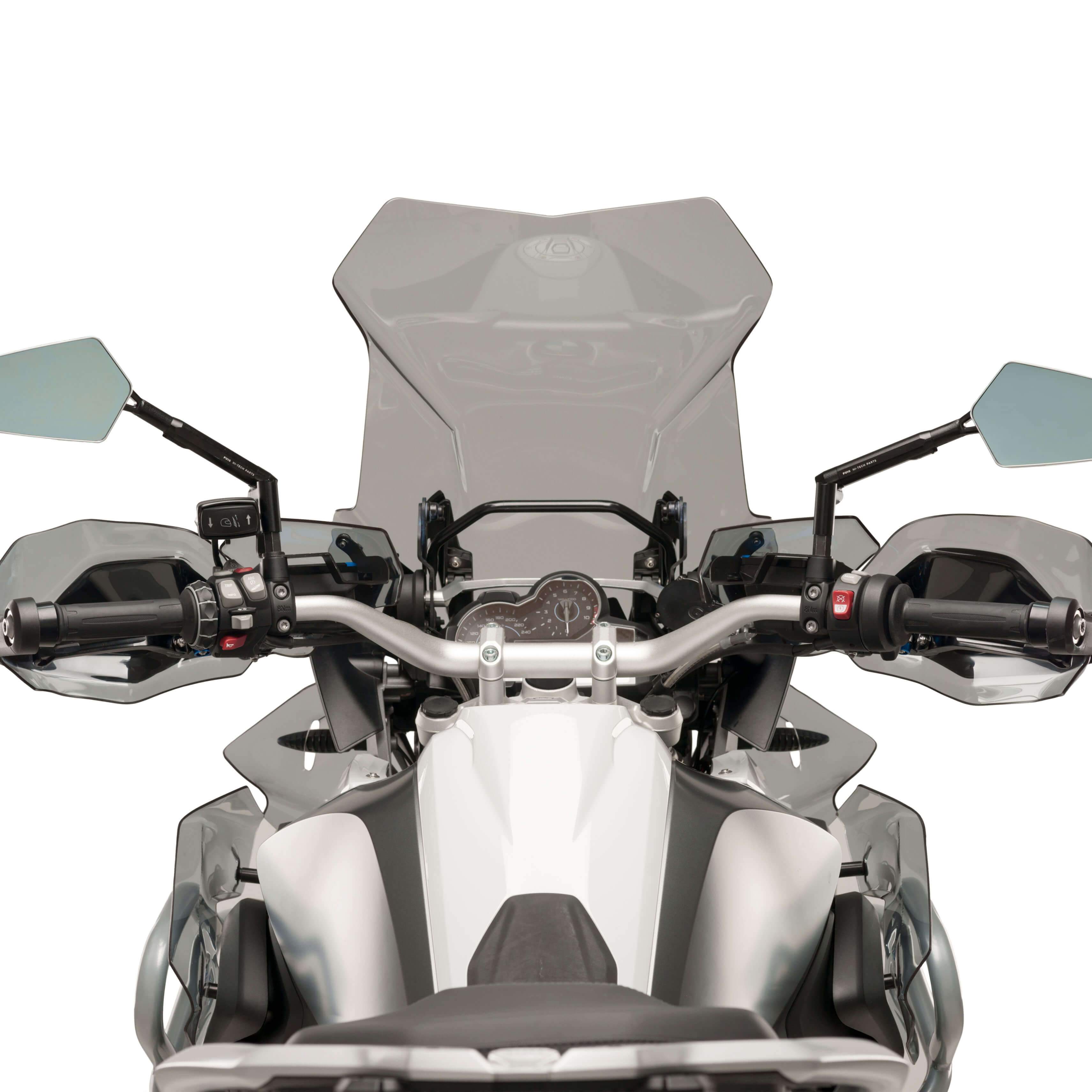 Puig Handlebar Deflectors | Light Smoke | BMW R1250 GS Adventure 2018>Current-M9397H-Handguard Extensions-Pyramid Motorcycle Accessories