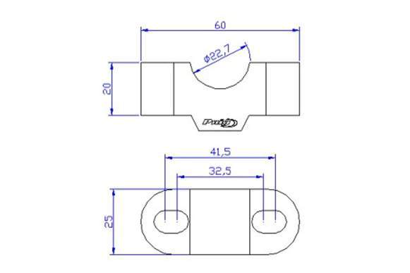 Puig Handlebar Risers - 20mm Rise | Silver | Honda NC 750 X 2021>Current-Handlebars-Pyramid Motorcycle Accessories