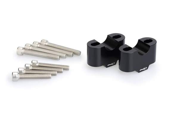 Puig Handlebar Risers - 30mm Rise | Black | Honda CB750 Hornet 2023>Current -  Shop name