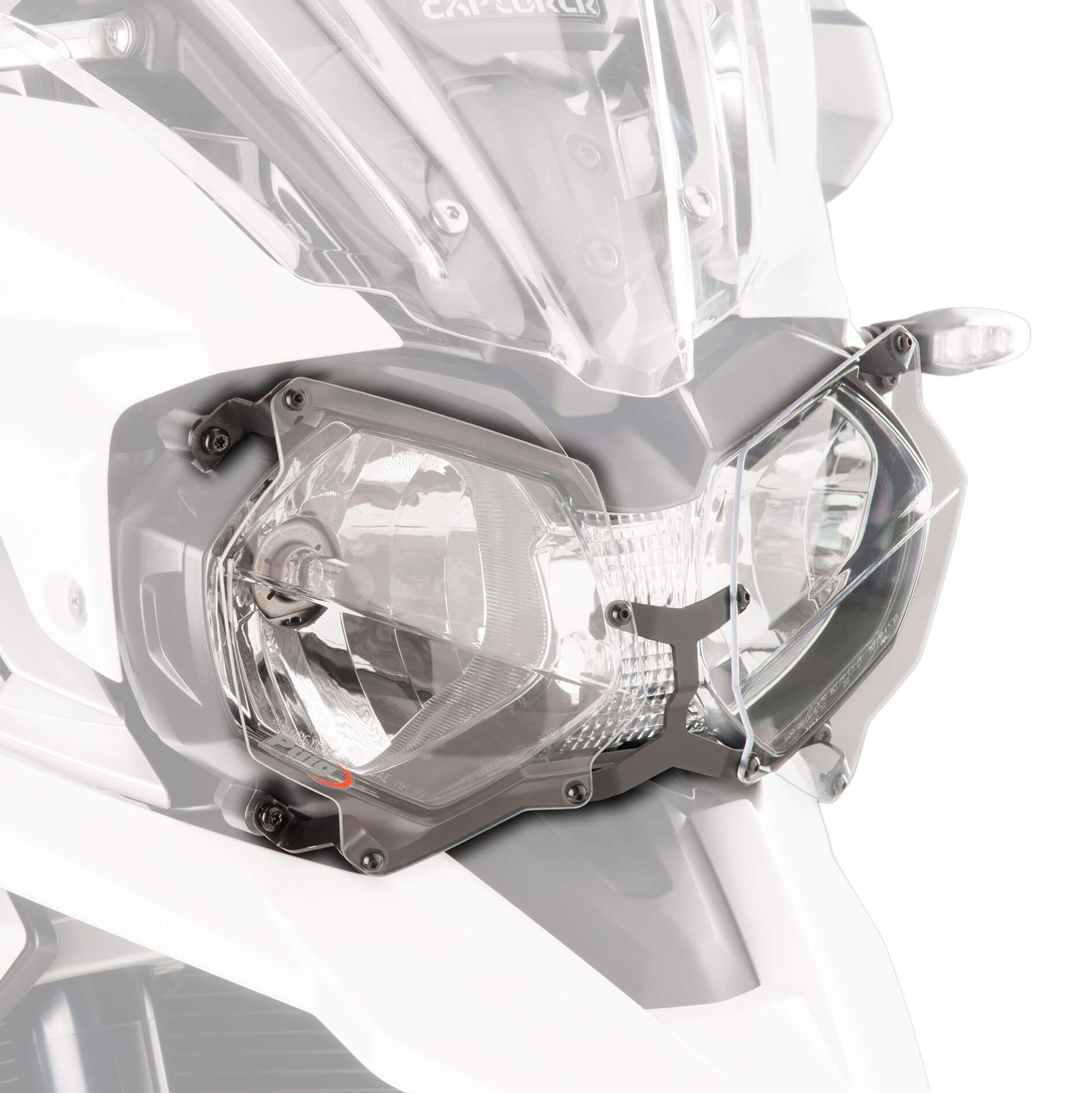 Puig Headlight Guard | Clear | Triumph Explorer 1200 XC/XCX/XRA/Low 2012>2018-M8124W-Headlight Protection-Pyramid Motorcycle Accessories