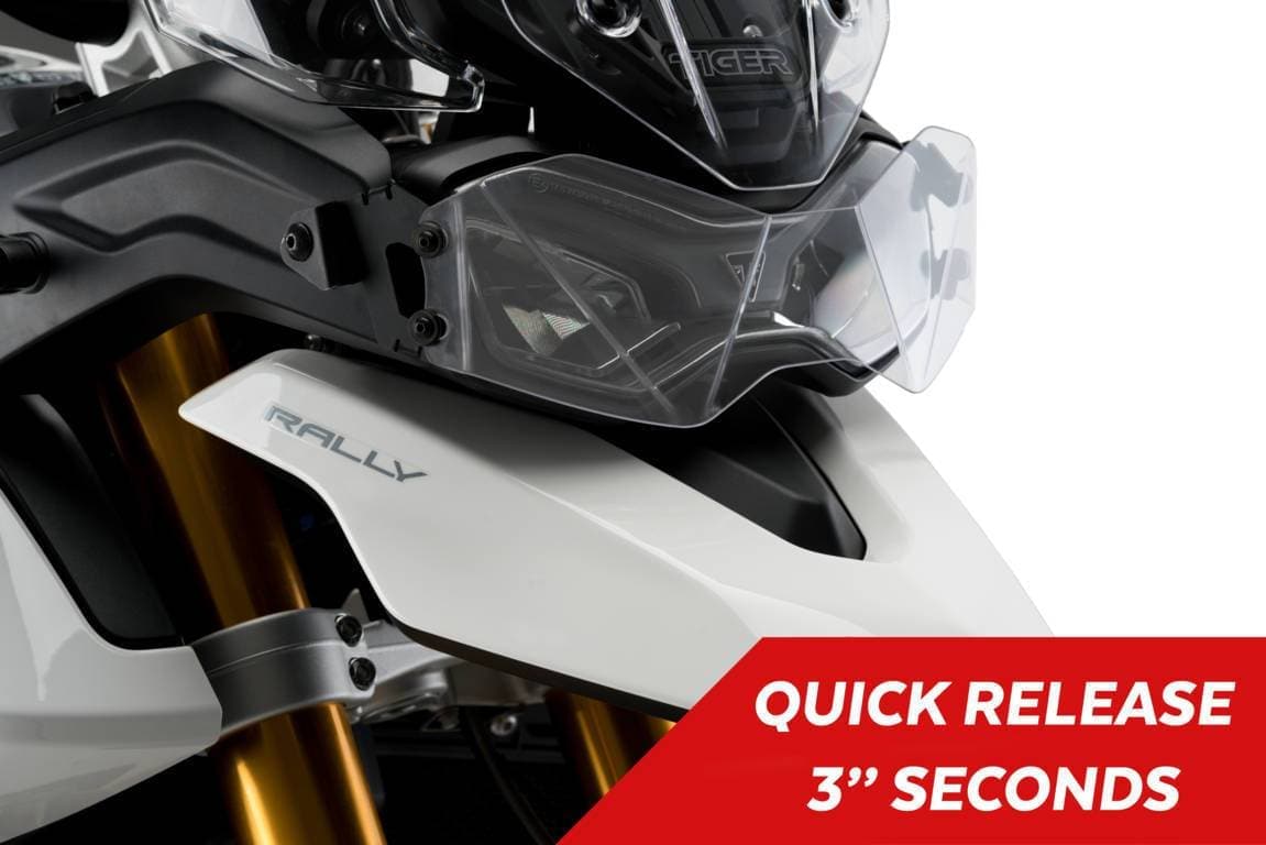 Puig Headlight Guard | Clear | Triumph Tiger 900 2020>Current-M20377W-Headlight Protection-Pyramid Motorcycle Accessories