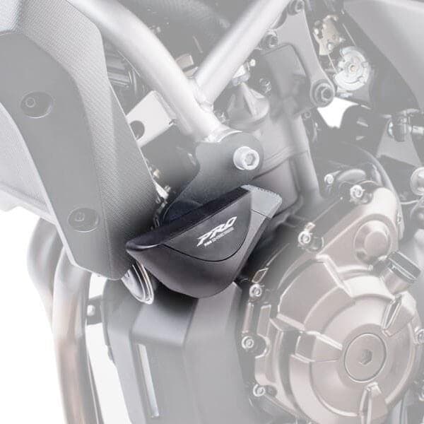 Puig Hi-Tech Pro Frame Sliders | Black | Yamaha MT-07 2014>Current-M7074N-Crash Protection-Pyramid Motorcycle Accessories