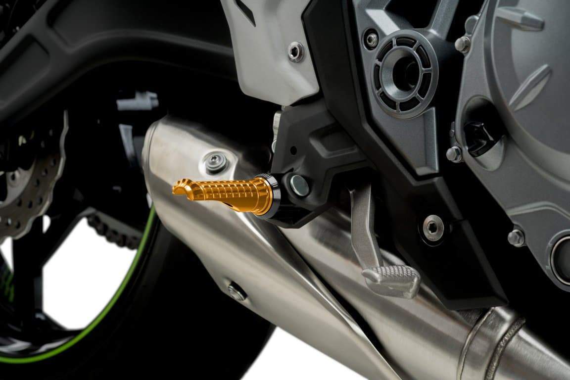 Puig Hi-Tech R-Fighter Footpegs | Gold Anodised Aluminium-M9192O-Footpegs-Pyramid Motorcycle Accessories