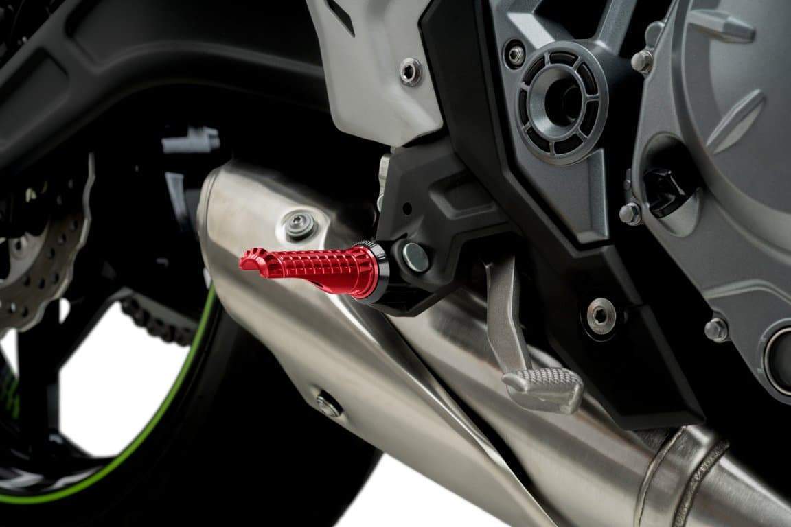 Puig Hi-Tech R-Fighter Footpegs | Red Anodised Aluminium-M9192R-Footpegs-Pyramid Motorcycle Accessories