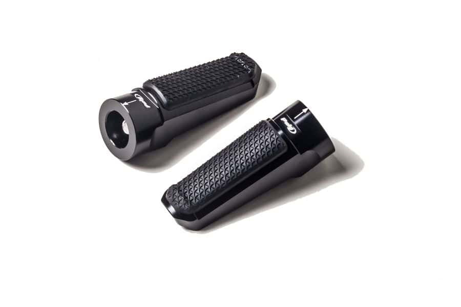 Puig Hi-Tech Sport Footpegs | Black Anodised Aluminium-Footpegs-Pyramid Motorcycle Accessories