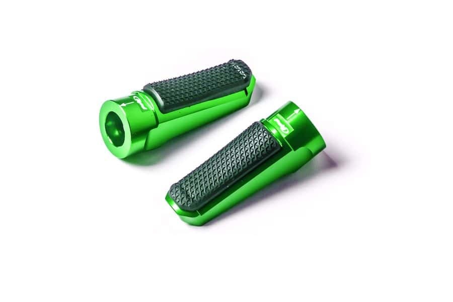 Puig Hi-Tech Sport Footpegs | Green Anodised Aluminium-M7318V-Footpegs-Pyramid Motorcycle Accessories