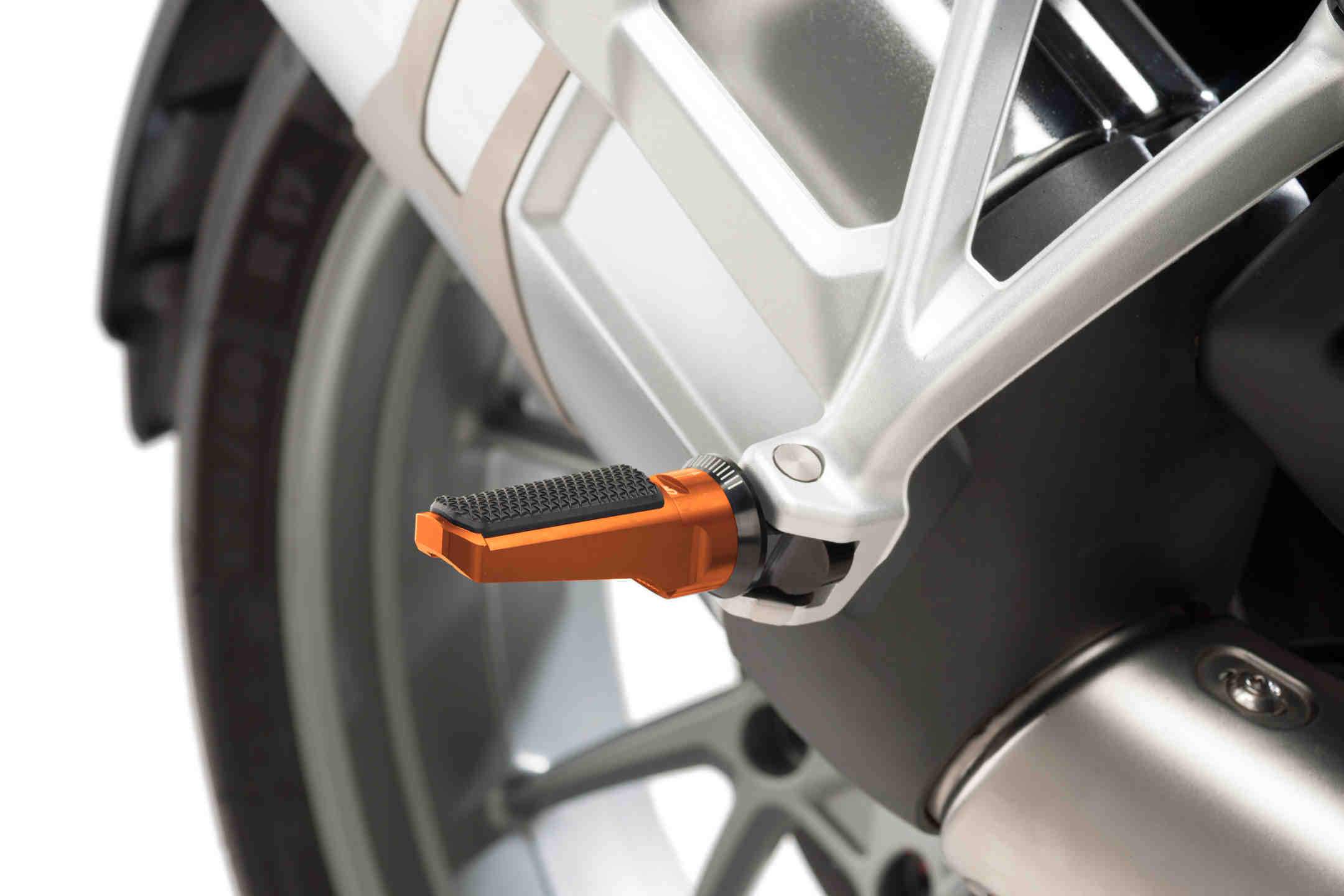 Puig Hi-Tech Sport Footpegs | Orange Anodised Aluminium-M7318T-Footpegs-Pyramid Motorcycle Accessories