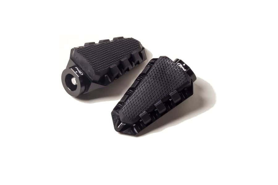 Puig Hi-Tech Trail Footpegs | Black Anodised Aluminium-M7319N-Footpegs-Pyramid Motorcycle Accessories