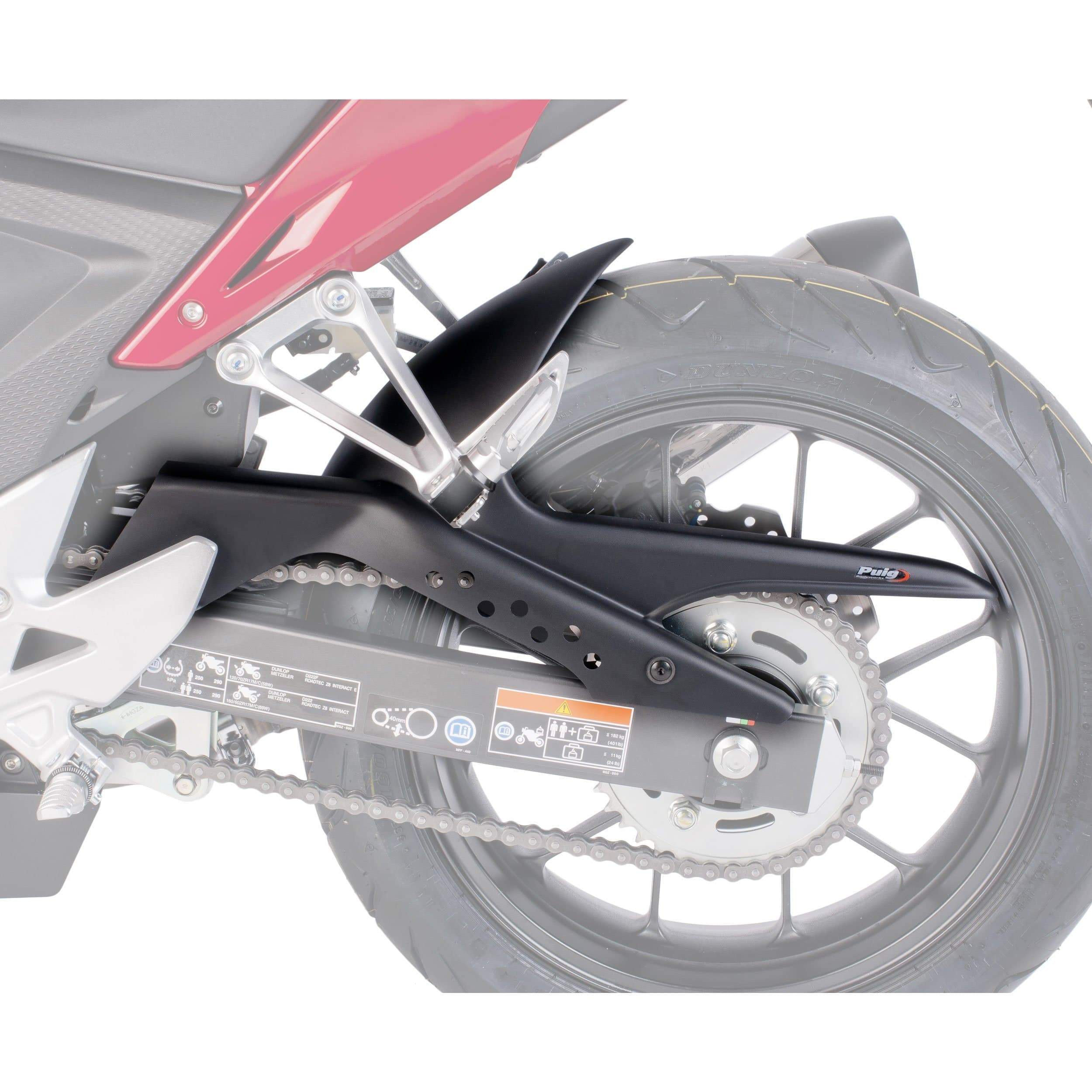 Puig Hugger | Matte Black | Honda CB 500 F 2013>2018-Huggers-Pyramid Motorcycle Accessories