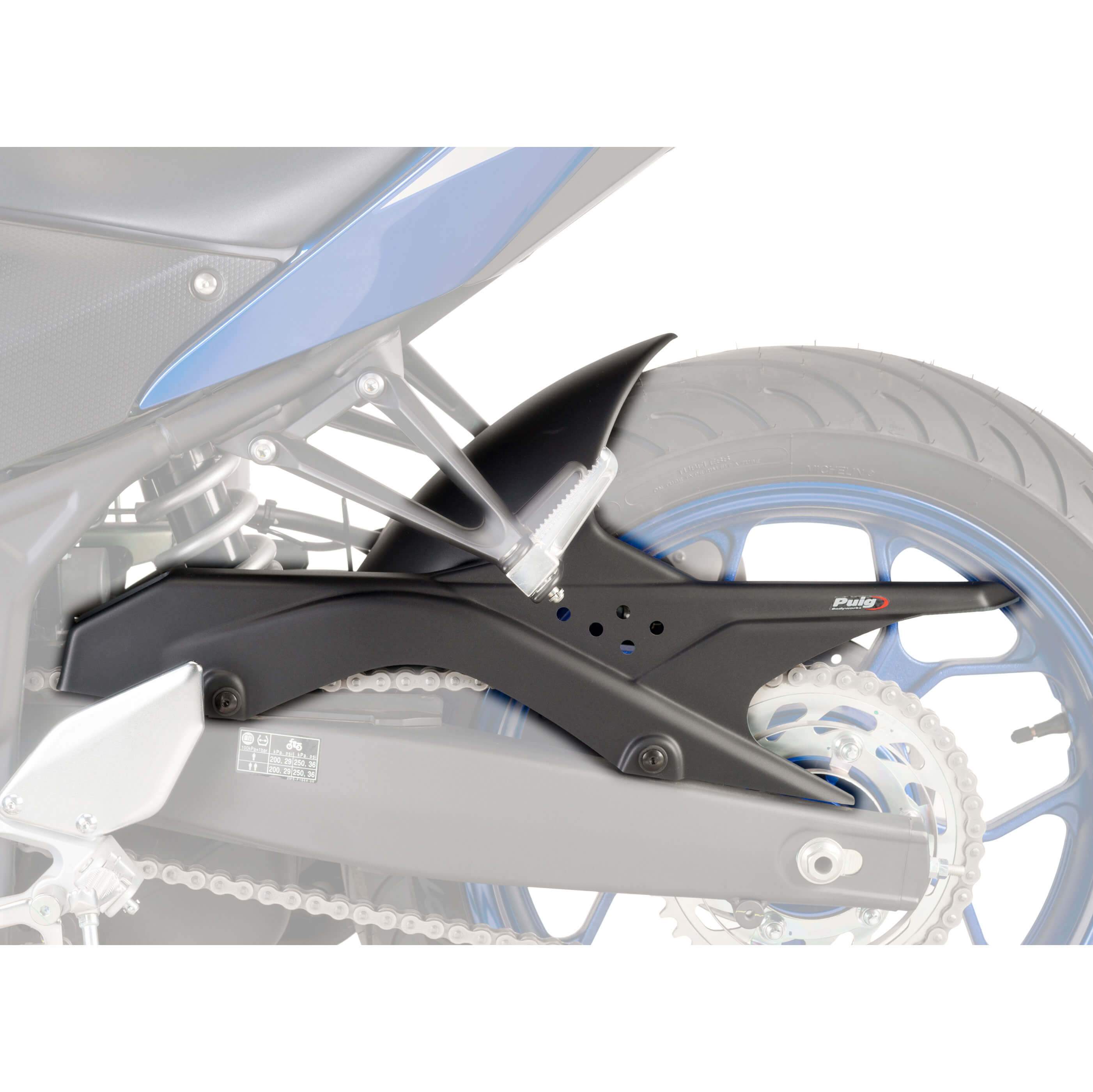 Puig Hugger | Matte Black | Yamaha MT-03 2016>Current-M8558J-Huggers-Pyramid Motorcycle Accessories