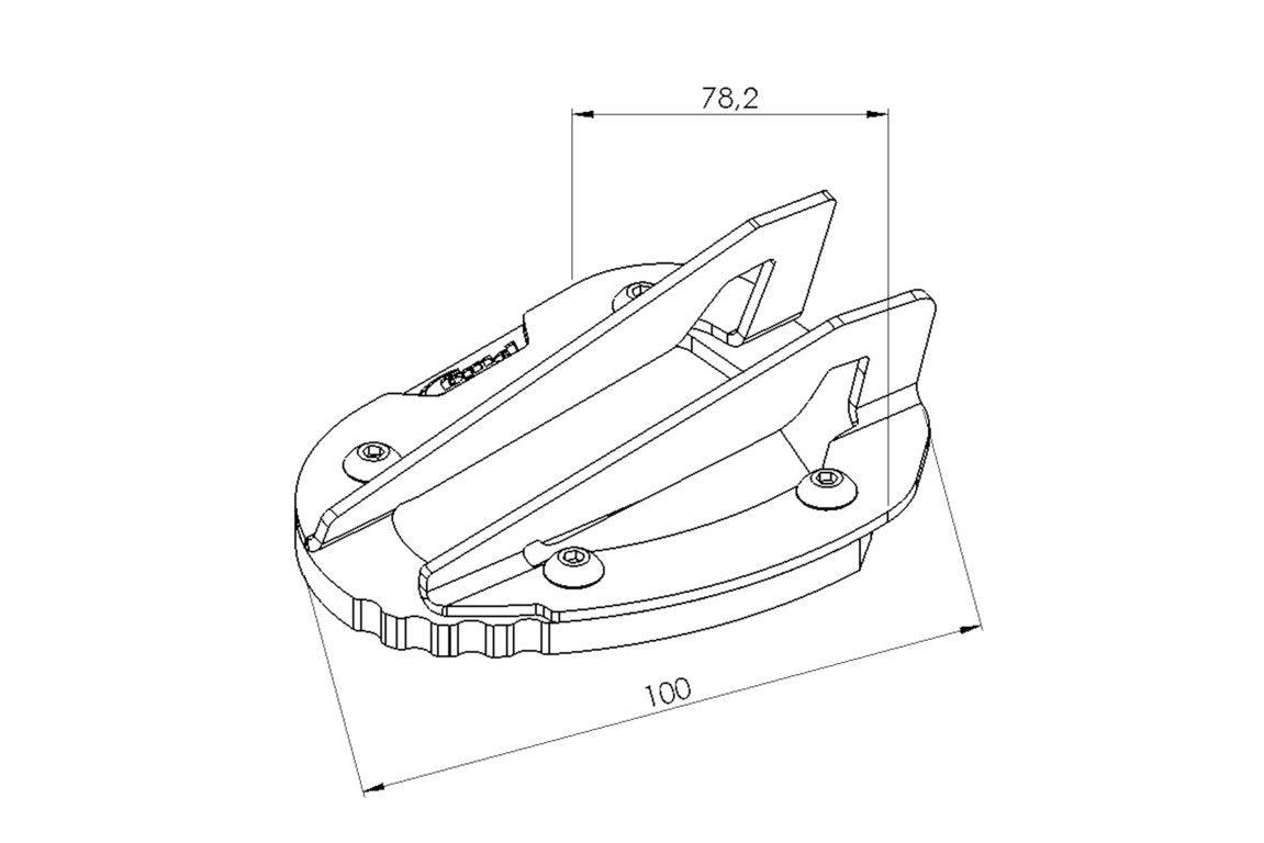 Puig Kickstand Extension | Black | Honda CRF 1000 L Africa Twin 2016>2019 -   Pyramid Motorcycle Accessories