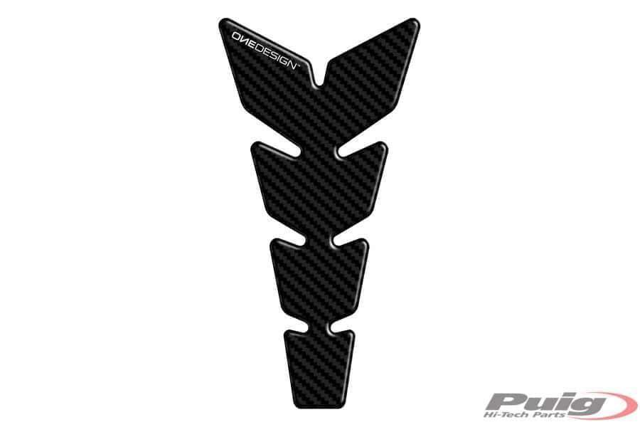 Puig Leather Tank Pad | Carbon Look-M9304C-Tank Protection-Pyramid Motorcycle Accessories