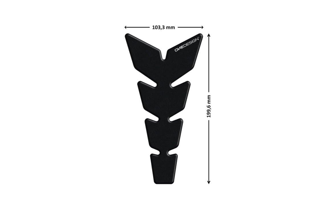 Puig Leather Tank Pad | Dark Smoke-Tank Protection-Pyramid Motorcycle Accessories