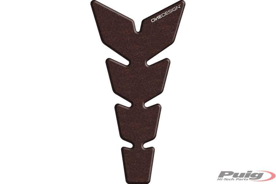 Puig Leather Tank Pad | Dark Smoke-Tank Protection-Pyramid Motorcycle Accessories