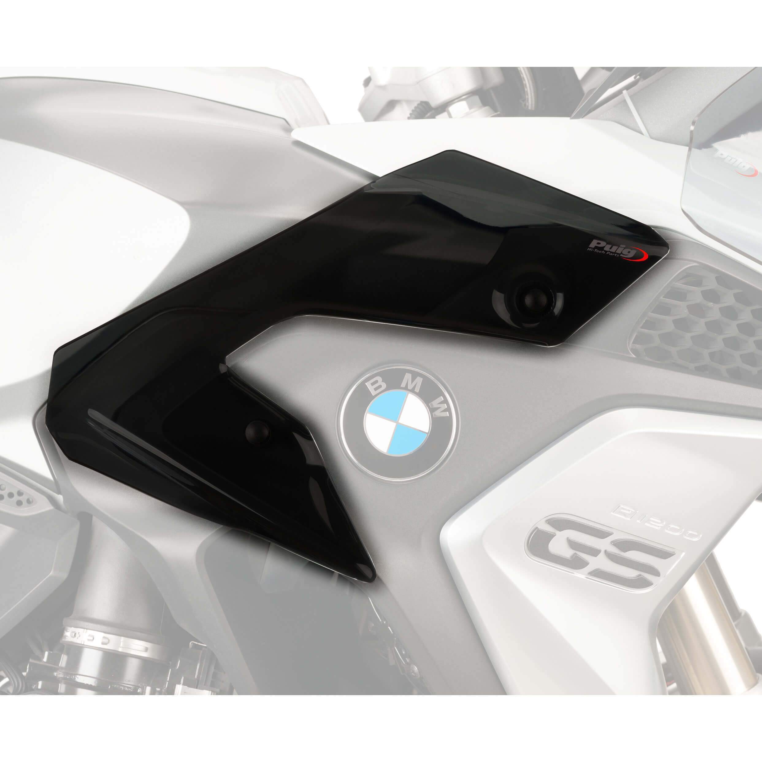 Puig Lower Wind Deflectors | Dark Smoke | BMW R1200 GS 2013>2018-M9848F-Wind Deflectors-Pyramid Motorcycle Accessories