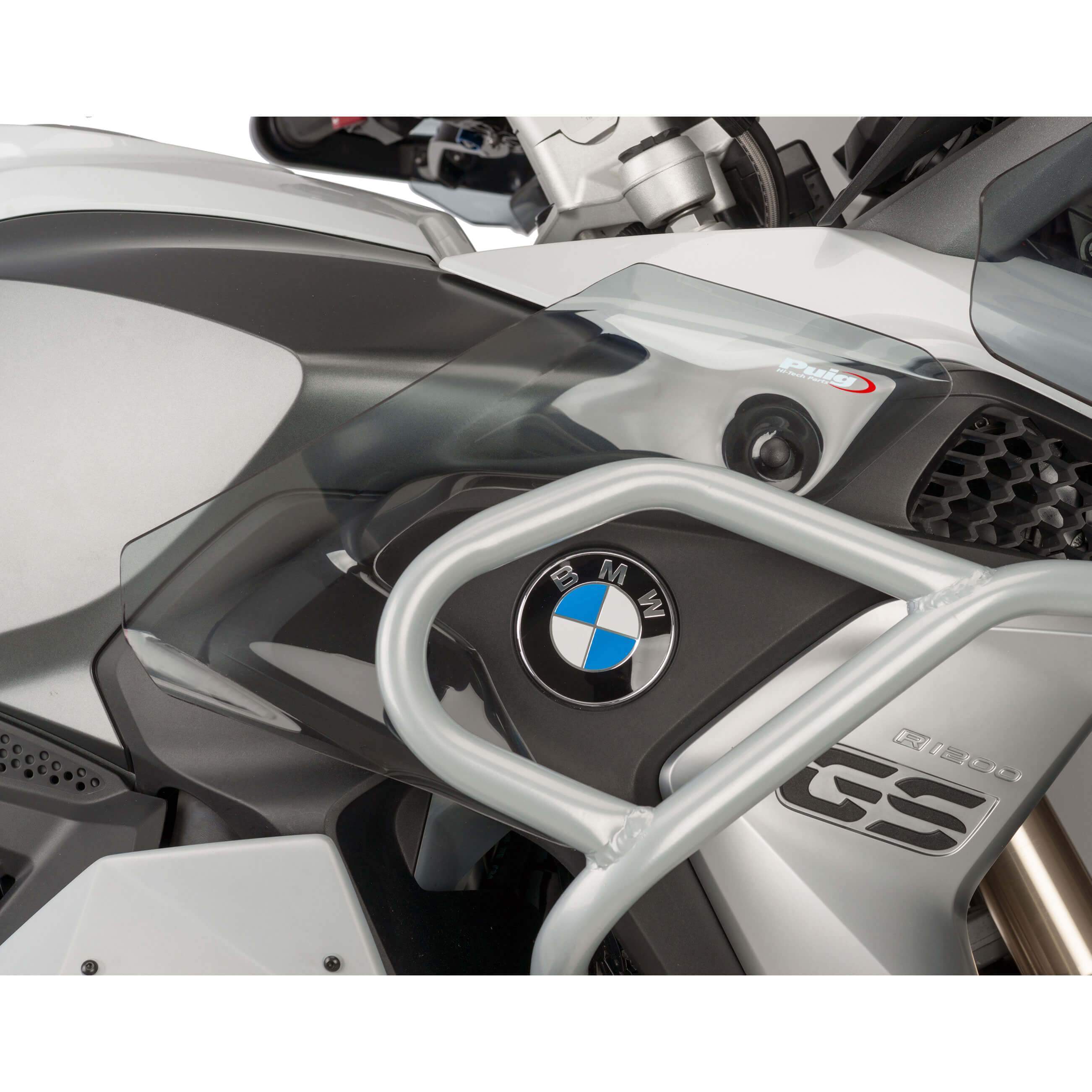 Puig Lower Wind Deflectors | Light Smoke | BMW R1250 GS 2018>Current-M9848H-Wind Deflectors-Pyramid Motorcycle Accessories