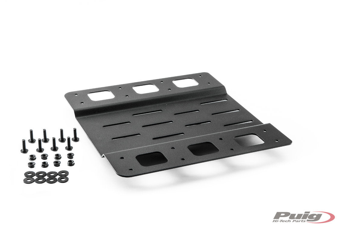 Puig Mega Box Metallic Base | Black -   Pyramid Motorcycle Accessories