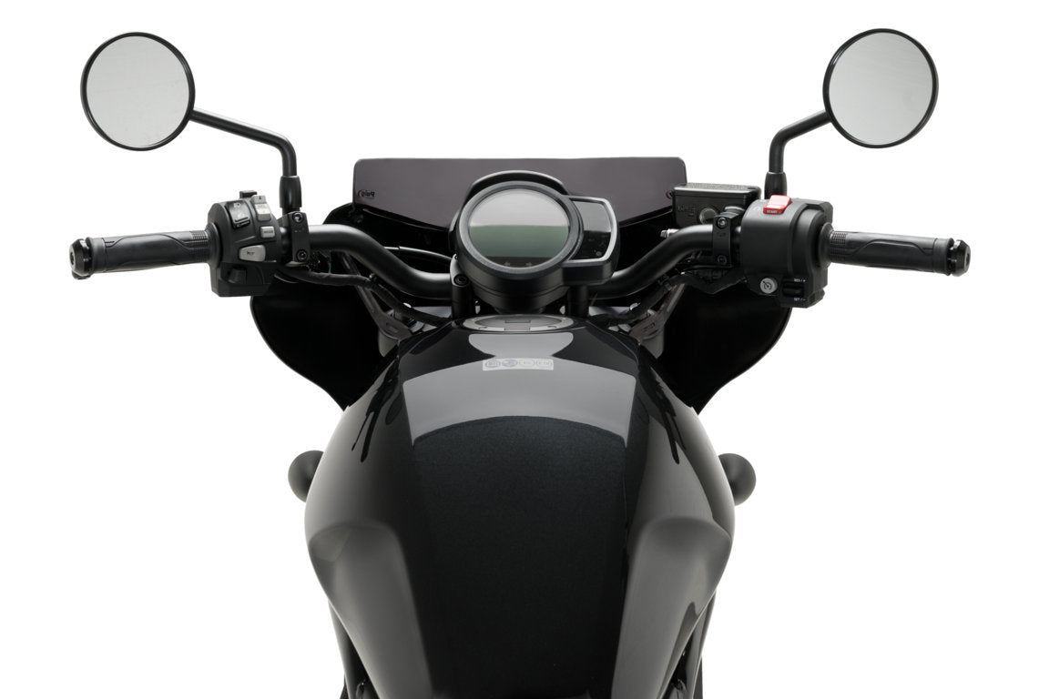 Puig Mirage Sport Screen | Gloss Black/Dark Smoke | Honda CMX 1100 Rebel 2021>Current-M21460F-Screens-Pyramid Motorcycle Accessories