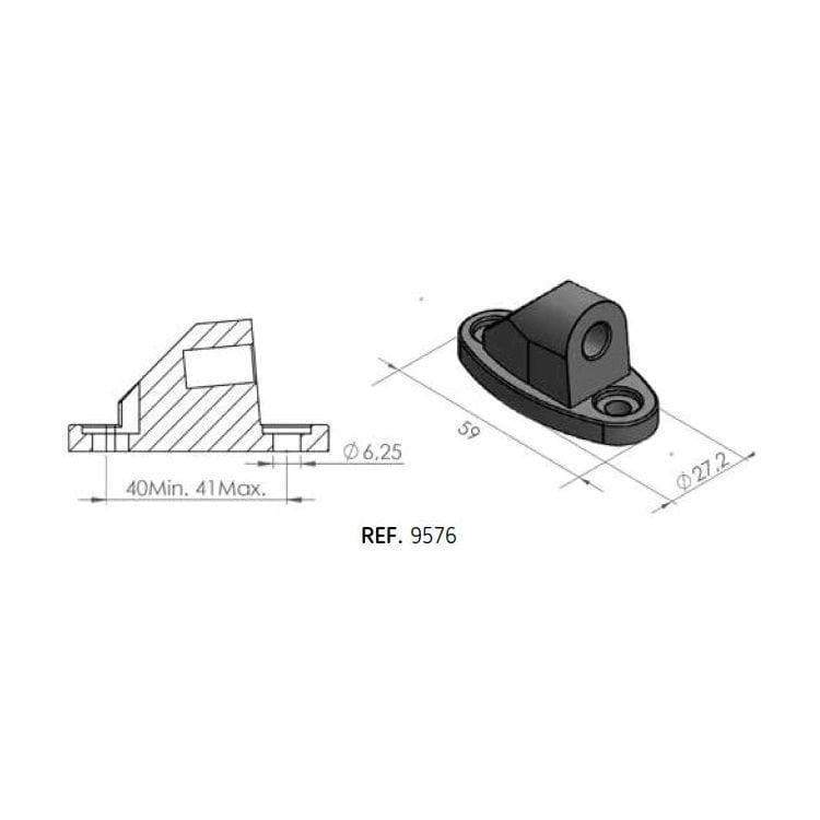 Puig Mirror Adaptor Left or Right Side | Black | Honda CBR 600 RR 2013>2016-Adaptors-Pyramid Motorcycle Accessories