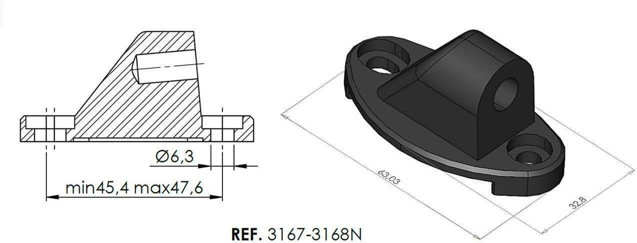 Puig Mirror Adaptor Right Side | Black | Kawasaki ZX10-RR 2017>Current -  Shop name