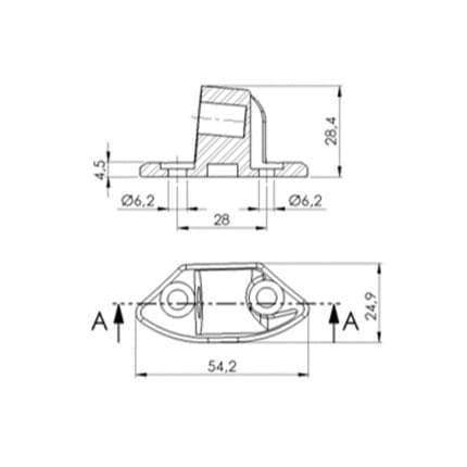 Puig Mirror Adaptor Right Side | Black | Yamaha YZF-R6 2006>2016 -  Shop name