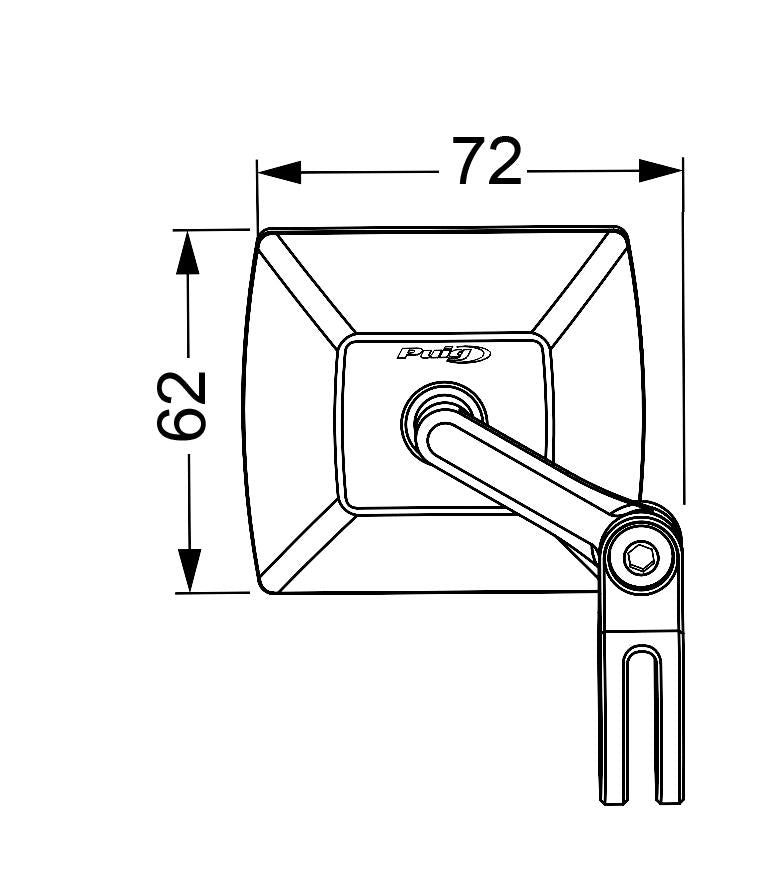 Puig Monaco Bar End Mirror | Aluminium -  Shop name
