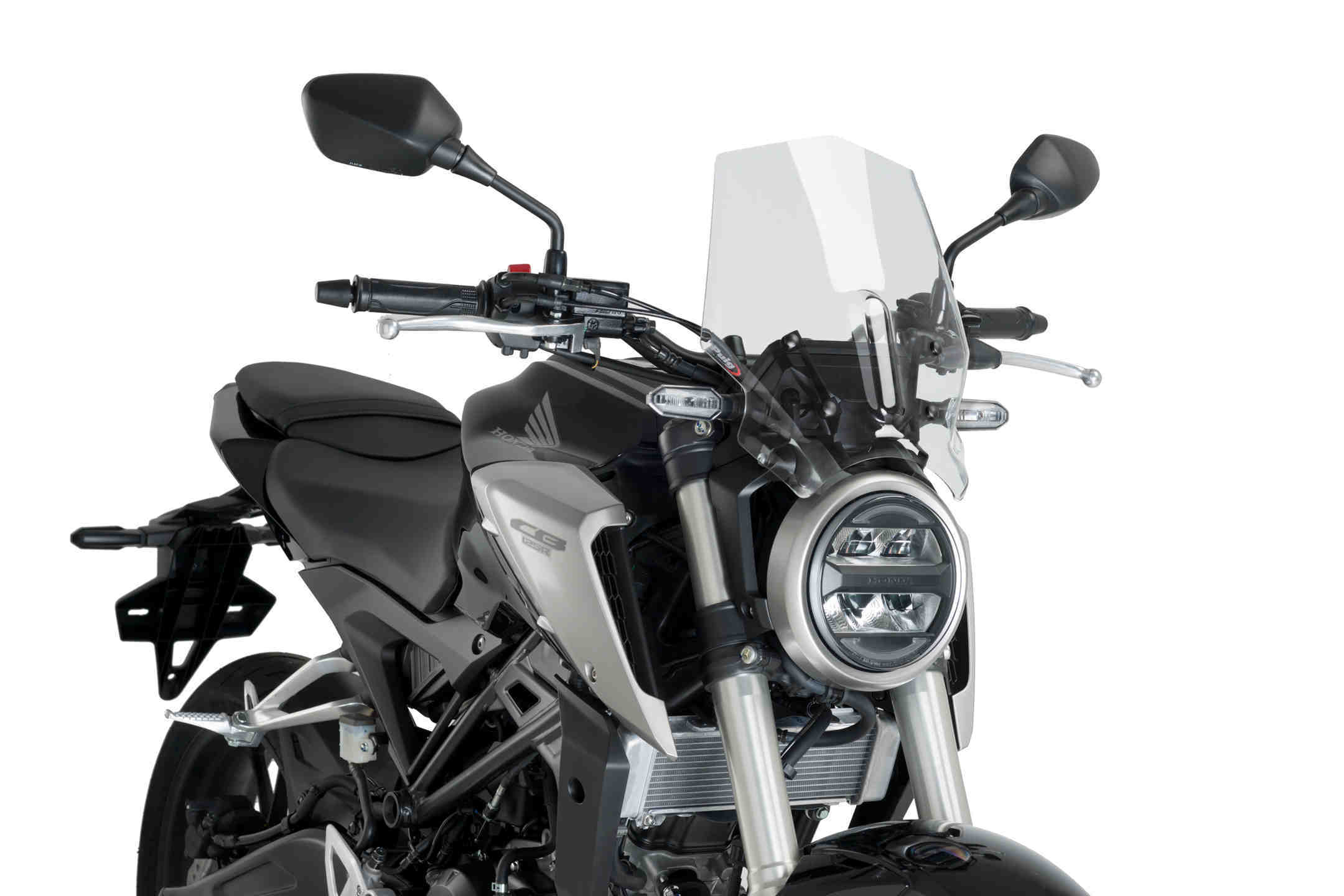 Puig Neo Sports Screen | Clear | Honda CB125R/CB300R 2018>2023 -  Shop name