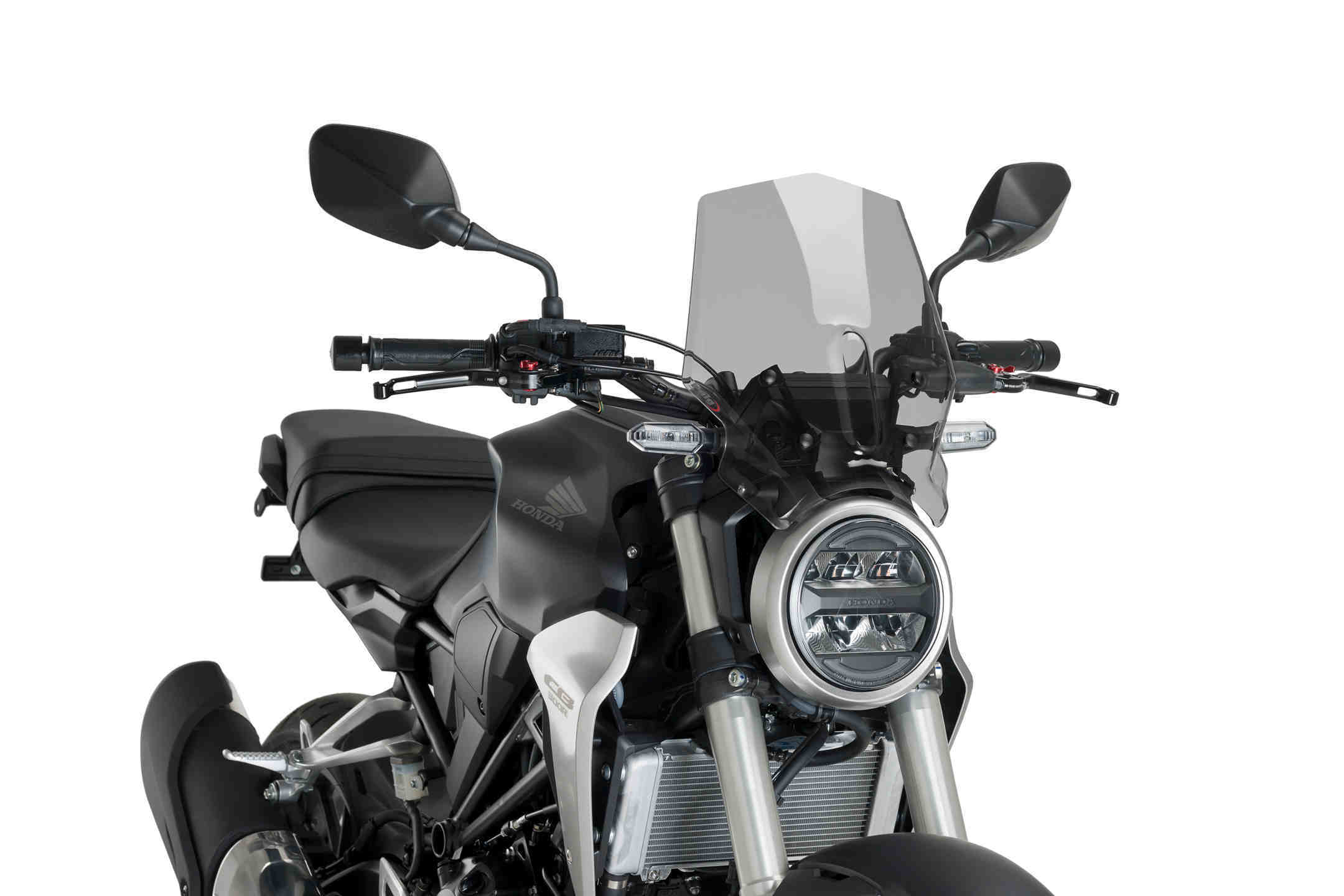 Puig Neo Sports Screen | Light Smoke | Honda CB125R/CB300R 2018>2023 -  Shop name