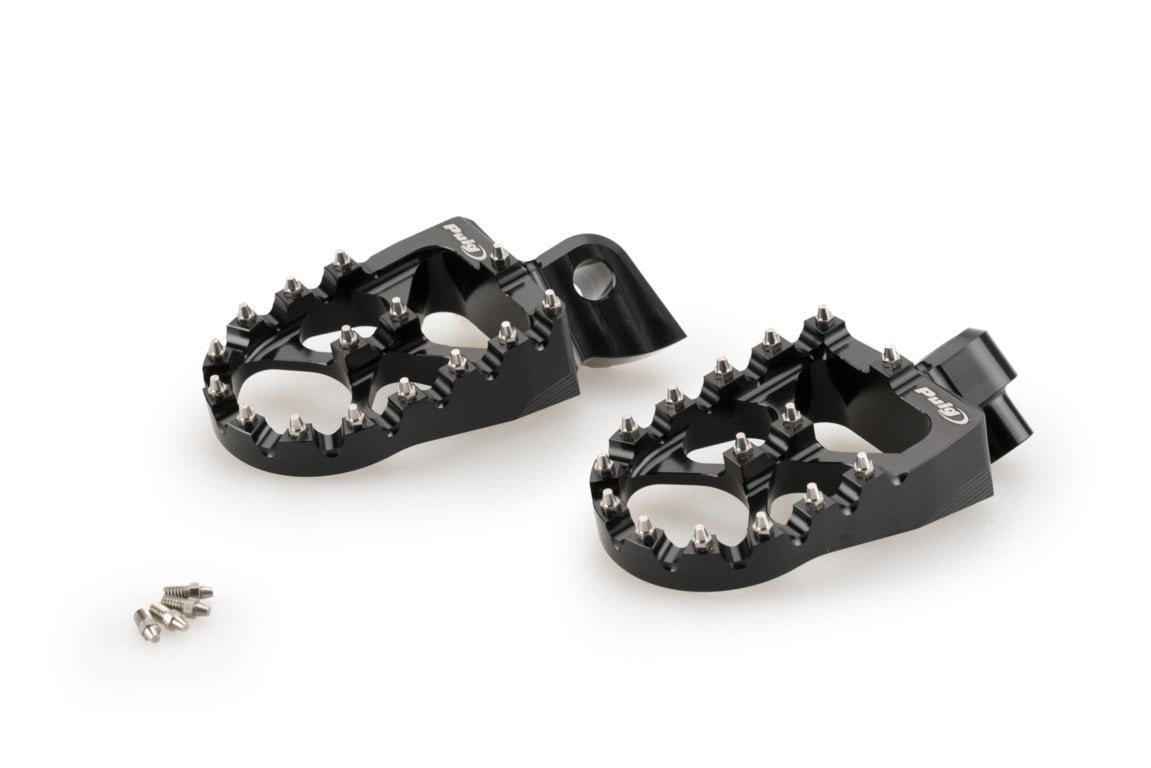Puig Off-Road Footpegs | Black | Yamaha Tenere 700 2021>Current -  Shop name